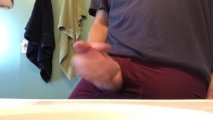 Start to finish ruined cumshot with second orgasm at end