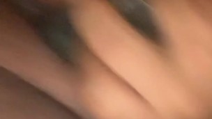 Dominican BBW toying her pussy with dildo