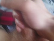 Morning wood play w/cumshot
