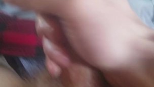 Morning wood play w/cumshot