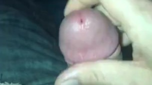 Guy cumming twice by edging 