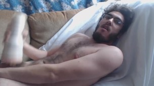 Joey Shabbidoe using fleshlight