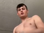 Straight guy Solo jerking off above you POV dirty