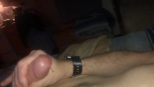 Husbands shoots his week long load 