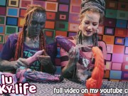 Unboxing our new Hankeys XXL Sex Toys - Lily Lu and Anuskatzz tattoo 3/16