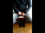 Bulge grabbing Big bulge Big thick cock Wanking 3/16