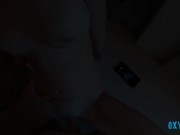 The bitch from the next room wanted my dick. I cum on her ass.