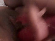 Young ebony big squirt with vibrator
