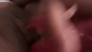 Young ebony big squirt with vibrator