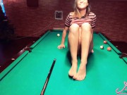 Guy Fucks My Pussy Cue to Orgasm in the Billiard Club 13/16