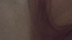 White chick has lips that grip fucks self with realistic dildo