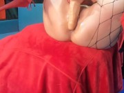 Blondy so hot fucking wet pussy with dildo 1/16