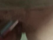 Making my pussy squirt cum all over daddy’s car