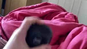 Recommend getting a flashlight feels amazing when wanking off my cock