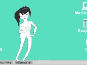 Sexy Goth AI Squirts & Jumps Multiple times Masturbates W Pointer 720p