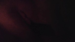 Horny slut fucks herself with spatula handle and suctions her clit