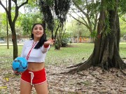 Soccer practice on open field + lush control my pussy... see what happens 1/16