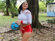 Soccer practice on open field + lush control my pussy... see what happens 4/16