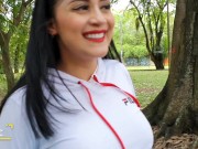 Soccer practice on open field + lush control my pussy... see what happens 8/16