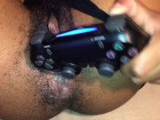 Lockdown Teen Game Slut Uses Controller As Vibrator 11/16