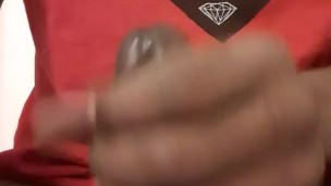 LongStrong Stroking Big Black 10 inch Dick Cumshot