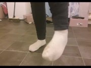 Teasing you with my white socks.
