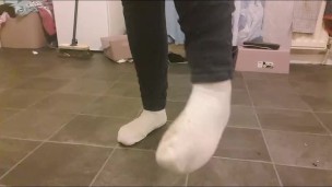 Teasing you with my white socks.