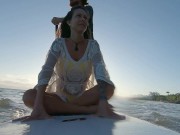 Naughty brunette masturbating and fucking on the sup board - Ana Rothbard 7/16
