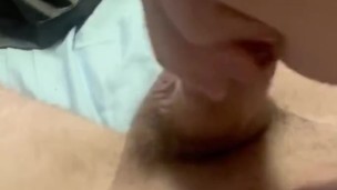 Short and hard cumshot. Close up 