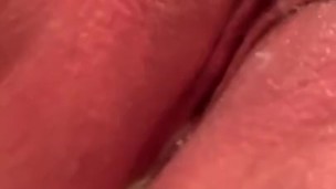 FTM Big Clit Playing With Cum Filled Pussy