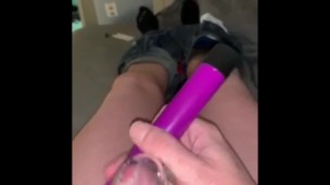 Playing With My Ass and Cumming in Chastity