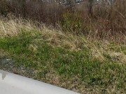 Roadside Piss While Traffic is Passing By 11/16