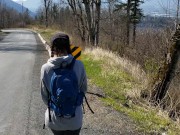 Roadside Piss While Traffic is Passing By
