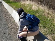 Roadside Piss While Traffic is Passing By 7/16