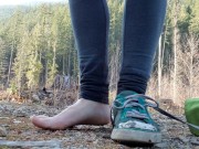 Removing My Wet Soggy Shoes After Our Hike 1/16