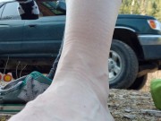 Removing My Wet Soggy Shoes After Our Hike 12/16