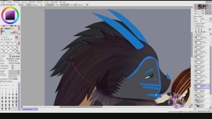 Gojira and Bat Blowjob - Speedpaint (Commission)