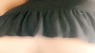 Grinding on Fat Dildo