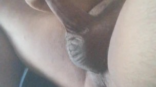 Horny cock almost cums