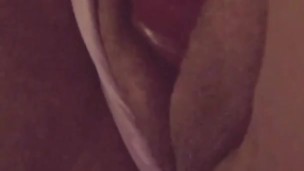Listen to me cum with my toy!