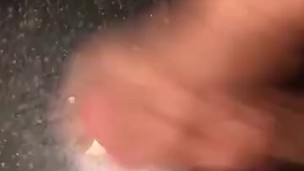 Huge white cock masturbated and played with