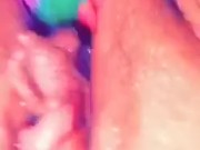 A girl and her vibrator 