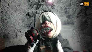 NieR Automata: intensive blowjob