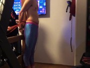 Dream come true for this sissy tied to bed post by a beautiful women 3/16