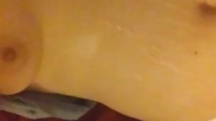 Cum on my tits and fat rolls! 