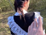 школьницу в кустах выебал учитель и случайно кончил в киску - Screenshot 1 of 16 - Schoolgirl