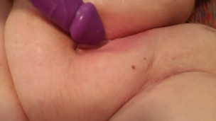 BBW toys fat CREAMY pussy 