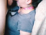 Facefucked against a chair for sloppy ORAL CREAMPIE #2 13/16