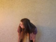 Dance & strip to nude. (Tall socks & short shorts)  6/16