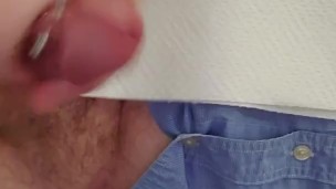 Pierced solo cum shot